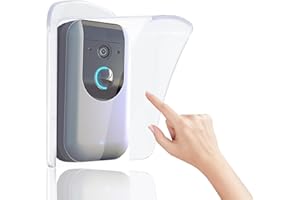 KAMANAN Impermeabile universale campanello parapioggia resistente, parapioggia per il controllo degli accessi, protezione per campanello in plastica, protezione antipioggia per video campanello