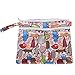 Damero 2pcs/pack Cute Travel Baby Wet and Dry Cloth Diaper organiser Bag, Tree+Red Chevron