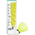 EASYMART 350 Green Cap Nylon Shuttlecock (Yellow)