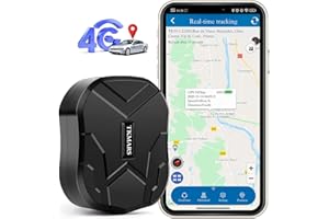 4G Localizzatore GPS per Auto,TKMARS GPS Auto Localizzatore con APP 10000mAh Forte Magnete GPS Tracker Senza Abbonamento Posizionamento in Tempo Reale Dispositivo Antifurto Auto 4G TK905B
