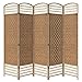 Produktbild Yahee Raumteiler Paravent Trennwand Sichtschutz Wand Spanische Wand (Beige, 5 tlg.)