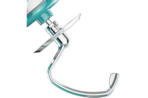 COOLCOOK Crochet pétrisseur en acier inoxydable pour Kitchenaid batteur, convient aux accessoires de mélangeur à tête inclinable de 4,5 à 5 l pour Kitchenaid mélangeur, remplacement pour crochet à pâte