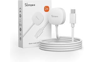 SONOFF vattenläckagedetekteringskabel, för användning med SONOFF SNZB-05P vattenläckagesensor, 2m lång