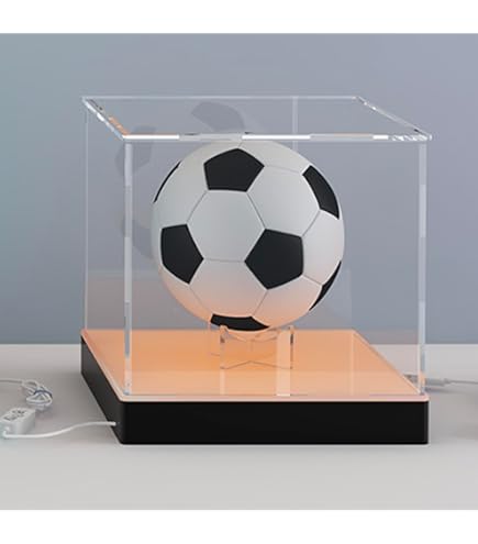 Football Helm Vitrine Acryl-Vitrine Für Kompletten Football-Helm – Mit Spiegel & Sockel, Ideal Für Sammler Sammlervitrine Football