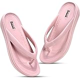 DOCTOR FEEL SOFT Women Comfortable Thong Slippers with Cushioned Footbed, Lightweight Everyday Wear Slippers for Indoor and Outdoor Use, Soft Strap Casual Flip Flops: 