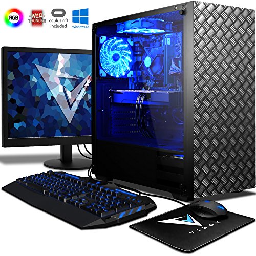 VIBOX Killstreak VRS756-44 VR Gaming PC with Oculus Rift, Game Voucher, Win 10, 22" HD Monitor (4.6GHz Intel i5 6-Core Processor, Radeon RX Vega 56 Graphics Card, 8GB DDR4 RAM, 120GB SSD, 1TB HDD)