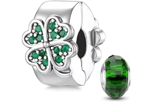 HappyStar Wisiorek ze srebra próby 925 do bransoletek, kwiatowe koraliki, dla kobiet, zawieszka, kompatybilna z europejskimi bransoletkami i naszyjnikami Pandora