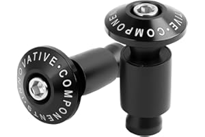 RIYBYDS Embouts De Guidon De Moto Premium,Embouts De Guidon, Aluminium Cnc Pour Guidons Universels De 22mm (7/8"), Protection Robuste, Installation Facile, Noir – Pour La Protection Contre Les Vibrations