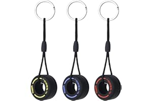 IRYNA 3 Pack Mini Cute Tire Keyring F1 Racing Key Chain Pendants, Fashion Ultra Soft Rubber Tire Key Ring, Simulation Cartoon Small Tire Keychain for Car Decoration Accessoriesfor Men Women