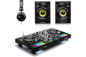 SIMPLY SOUND Hercules Inpulse 500 DJ Controller Serato Tidal Streaming Bundle inc Monitor Speaker