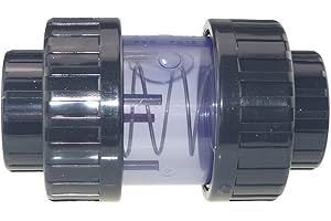 Plimat PVC Rückschlagventil transparent 63 mm