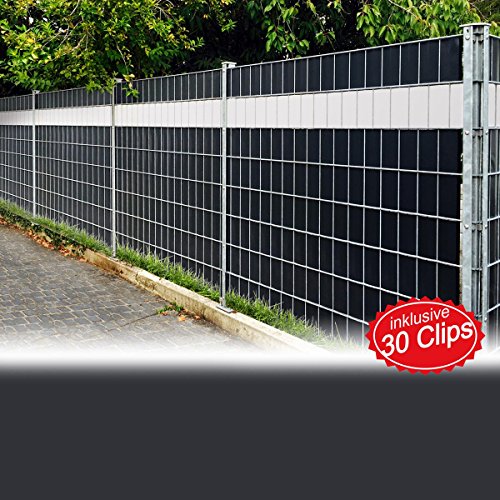 Preisvergleich Produktbild Sichtschutzfolie anthrazit 1er Set = 35m
