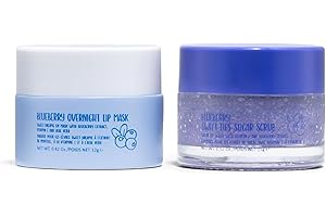 W7 Duo Gommage et Masque de nuit pour les Lèvres Sweet Dreams - Ensemble de 2 - Myrtille - Exfolie, Revitalise, Apaise et Hydrate