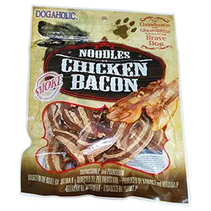 Rena Noodles Chicken Bacon Strips, Smoke, For All Life Stages of Dogs - 130 g