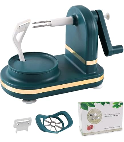 Elettrico Frutta e Verdura Pelapatate, Multifunzione Elettrico in Acciaio Inox Sbuccia Pela Patate, Mela, Pera, Verdura, Kiwi, Pesche E Tanto Altro,Black