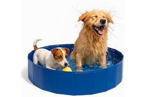 GENÉRICO Piscina para Perros Grandes y Pequeños - 120x30 - Desmontable y Rígida - Baño para Mascotas - Refrescar en Verano