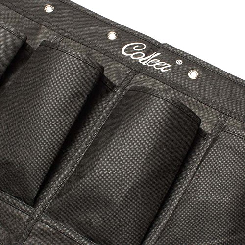 Colleer® praktische Ordnungssysteme an der Tür mit 24 Taschen/Türregal, Hängeorganizer, Hängeaufbewahrung, Schuhschränke, Multifunktionale Aufbewahrungstasche (Schwarz) - 6
