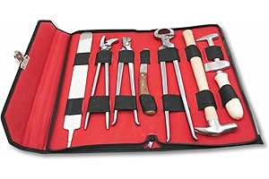 AMKA Herrajes para herraduras de herraduras, 9 piezas, set de herramientas para el cuidado de herraduras