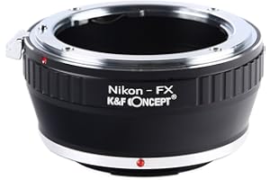 K&F CONCEPT adattatore da Compatibile con Nikon a Fuji X per obiettivo Compatibile con Nikon AI/F a Compatibile con Fujifilm serie X mirrorless FX, per Fuji XT2 XT20 XE3 XT1 X-T2