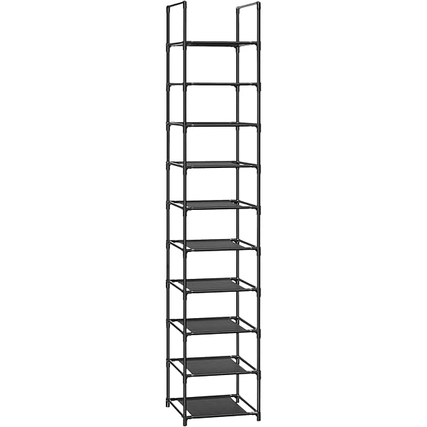 Hzuaneri Verticaal Schoenrek, 10 Tier Schoenrek, Houten