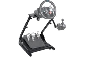 Anman G920 Racing Steering Wheel Stand Fit For Logitech G25 G27 G29 Fanatec Thrustmaster Hori Height Adjustable Angle Adjustable Sim Racing Wheel Stand Without Pedal and Steering Wheel