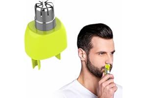 beidaiby Nose Hair Replacement Heads,Waterproof Dual Edge Blades,Trimmer,Trim,Edge and Shave,Interchangeable Attachments Pro Nose Hair Trimmer Shaver Gifts Easy Cleansing for Boyfriend,Father