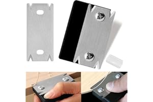 AIYRAA Kantenschneider Umleimer, Kantenschneider Umleimer mit 1 Ersatzklinge, Furnierkantenschneider für Holz PVC ABS, Holzbearbeitung Rutschfest Einhandhobel Schwarz