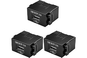 Behogan 3 modul USB-strömadapter: 220 V-uttag på 5 V-transformator, 2,1 A USB-ladduttag, omkopplare för och US-B