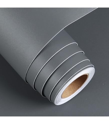 Pellicola Adesiva Venilia Antracite - 67.5cm X 3m, Spessore 160μ, Per Mobili E Cucina - Foto 3