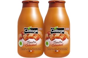 Cottage Douche Lait Hydratante Tendre Caramel 97% d'Ingrédients d'Origine Naturelle 2x250ml (500 ml)