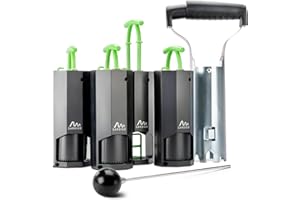 Gardigo® 4 Trampas para Topos Efectivas I Incluye Accesorios: Sonda de Localización de Túneles y Ahoyadora I para Eliminar Topos en el Huerto sin Veneno y Completamente Seguro