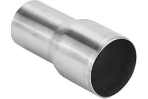 AKOZON Adattatore per Tubo di Scarico, Adattatore per Tubo di Scarico Universale Adattatore per Tubo di Scarico in Acciaio Inossidabile Riduttore Parte Modificata(51-63MM)