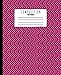 Produktbild Composition Notebook: Pink and Black Zig Zag Art Pattern 7.5 x 9.25 in - 110 Pages - Wide Ruled - Black Lined Paper Journal - Back to School, ... Thoughts, Brainstorm Ideas,  Draw, Doodle