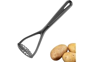 ‎WESTMARK Westmark Kartoffelstampfer Gentle - 27,5 cm lang - 5 Jahre Garantie - spülmaschinengeeigneter Handstampfer -hitzebeständig bis 210 °C (schwarz)