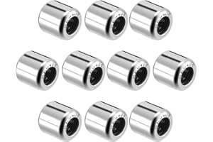 sourcing map 10 Stück HK0408 Gezogene Schalen Nadellager 4mm Bohrung Dmr 8mm OD 8mm Breite