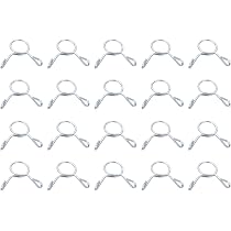 Pince De Serrage Collier Serrage Carburant Ligne Tuyau Clip, 100pcs 5mm ID Apte 3 5 4mm Tuyau 65mn Acier Unique Fil Tubes Ressort Pinces Pour Air Tuyaux Eau Tuyaux Silicone Tubes Collier