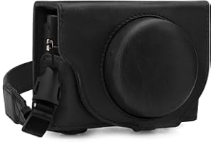 MegaGear MG1730 Ever Ready skórzane etui na aparat kompatybilne z Sony Cyber-shot DSC-RX100 VII - czarne