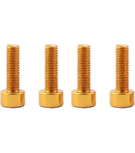 Titan-Schrauben M5 X 12mm Für Fahrrad-Wasserflaschenhalter – 4er Pack, Korrosionsbeständig