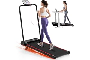 Dskeuzeew Tapis Roulant Con Inclinazione 7%, 3 IN 1 Tapis Roulant Pieghevole, Walking Pad