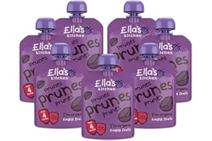 Ella's Kitchen First Taste Prunes 4+ Months, Pack of 7, 490g