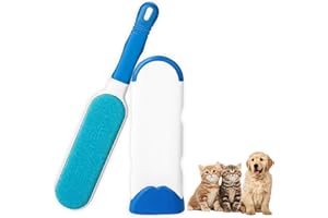 NHEMEYLP Pet Hair Remover, Clothes Brush for Pet Hair With Self-Cleaning Base, Reusable Fur Magic Pet Hair Remover, Double-Sided Fur Remover for Pet Hair for Dog and Cat