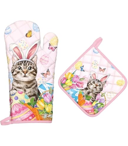 Set Guanto Da Forno E Presina Maison D'Hermine | Cotone Trapuntato, Design Autunnale - Foto 1