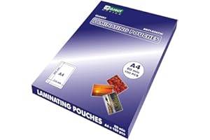 D.RECT Folia do Laminowania na Gorąco A4 – 100 Sztuk – Przezroczysta Folia Laminacyjna 80 Mikronów – Format DIN A4