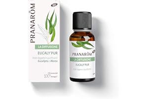 PRANAROM Pranarôm - La Diffusione - Oli Essenziali per Diffusore con Eucalipto Bio - Sinergia Eucaly'Pur - Fragranza Rinfrescante e Purificante per Ambienti - 30 ml