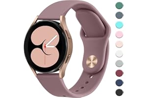 Amzpas Armband für Samsung Galaxy Watch 6/5/4 40mm 44mm / Watch 5 Pro 45mm / Watch 4 Classic 42mm 46mm/ Watch 6 Classic, 20mm Neues Silikon Ersatzarmband für Samsung Galaxy Watch Active 2 40mm 44mm