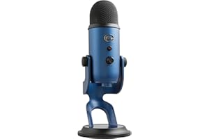 LOGITECH FOR CREATORS Blue Yeti Mikrofon USB do PC, Mac, Gaming, Streaming, Podkasty, Mikrofon Kondensacyjny do Studio i Komputera, Blue VO!CE, 4 Sposoby Wychwytywania Dźwięku, Plug and Play - Niebieski