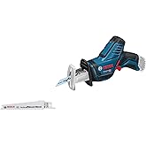 Bosch Professional GSA 12V-LI Cordless Panther Saw (12 Volt, SOLO, Cutting depth in wood: 65 mm, 3,000 stroke/min, Cardboard Box