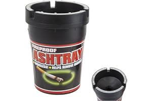 HONEEY Glow in The Dark Bucket Ashtray Bin For Car Pub Home Outdoor Garden (12 Pack)