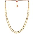 Malabar Gold & Diamonds Gold Necklace for Women 22k | Pure Gold Traditional Maharashtrian Thushi/Tushi necklace 22kt(916) BIS Hallmark Gold for Birthday, Anniversary, Gudi Padwa & Festival Gift