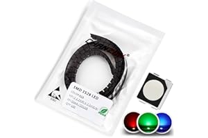 Chanzon 100 Stück 3528 (1210) Tricolor RGB SMD LED Diodenlicht Chips (Surface Mount PLCC 3.5mmx2.8mm DC 2V-2.2V(R) 3V-3.2V (G/B) 20mA) Hochintensive Glühbirne Lampen Elektronik Komponenten